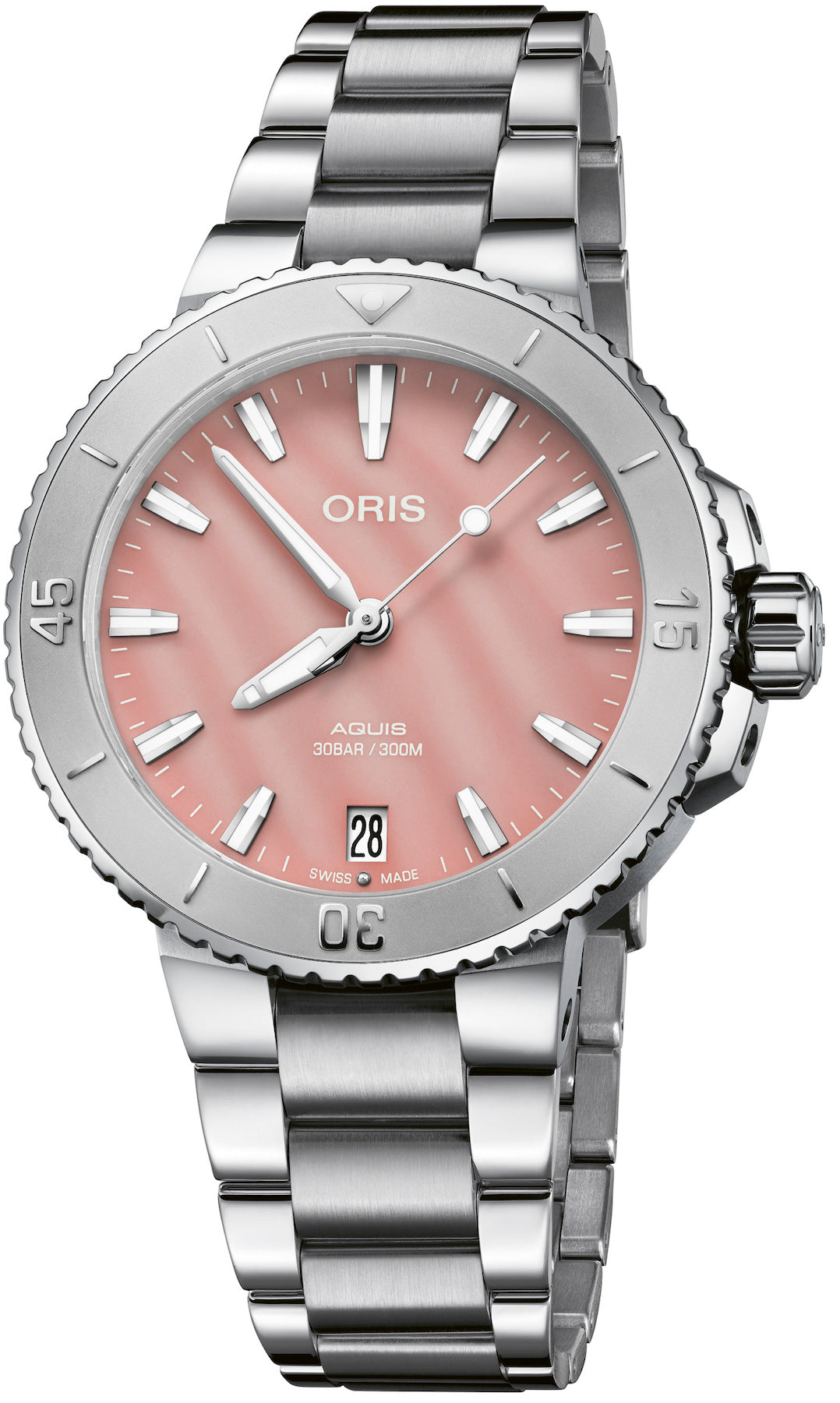 Oris Aquis Date Blush Pink