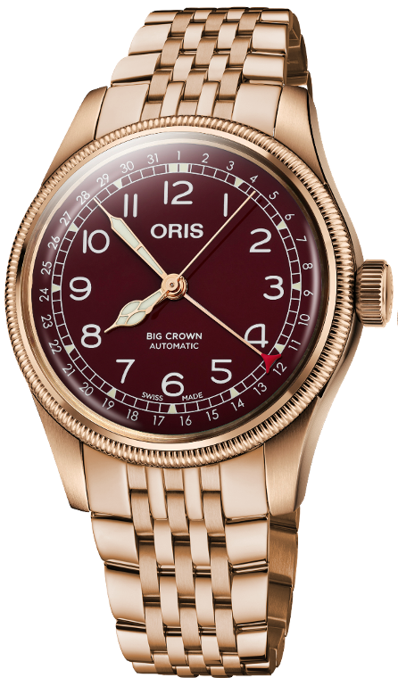 Oris Big Crown Pointer Date Bronze Red