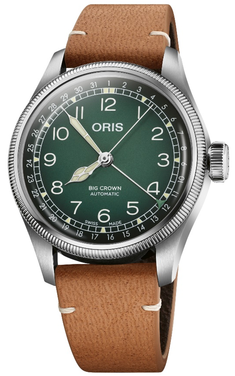 Oris Big Crown Pointer Date Cervo Volante Green