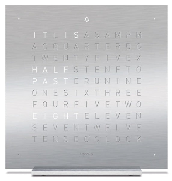 Qlocktwo Earth 13.5 Full Metal Table Clock