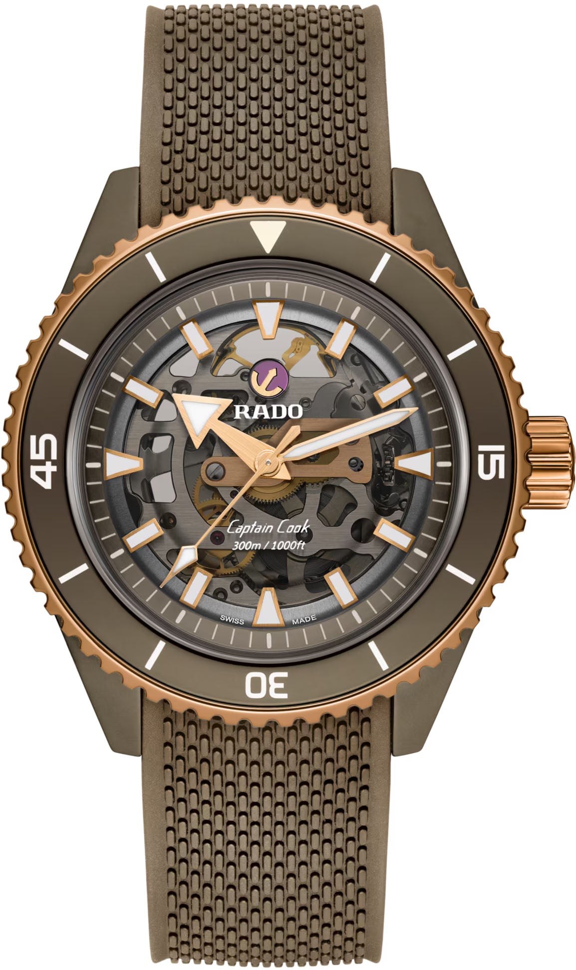 Rado Captain Cook High Tech Ceramic Skeleton