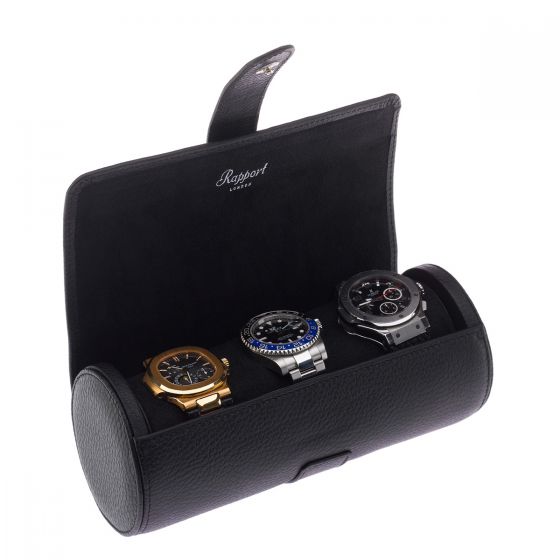 Rapport Watch Roll Berkeley Black Three Watch