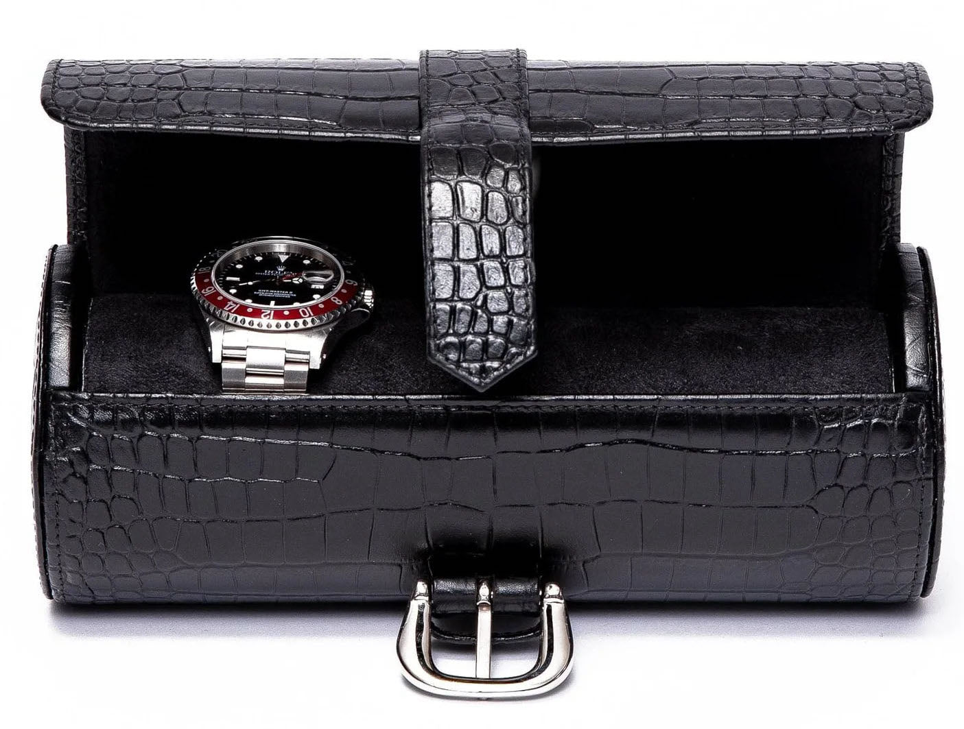 Rapport Watch Roll Brompton 3 Black Crocodile