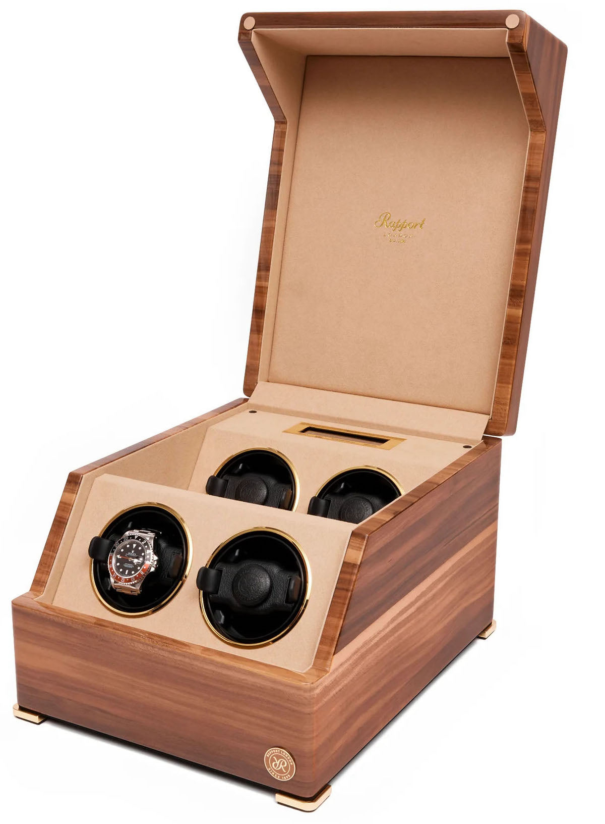 Rapport Watch Winder Perpetua Iii Quad Walnut