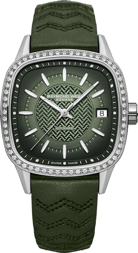 Raymond Weil Freelancer 60 Lab Green Ladies