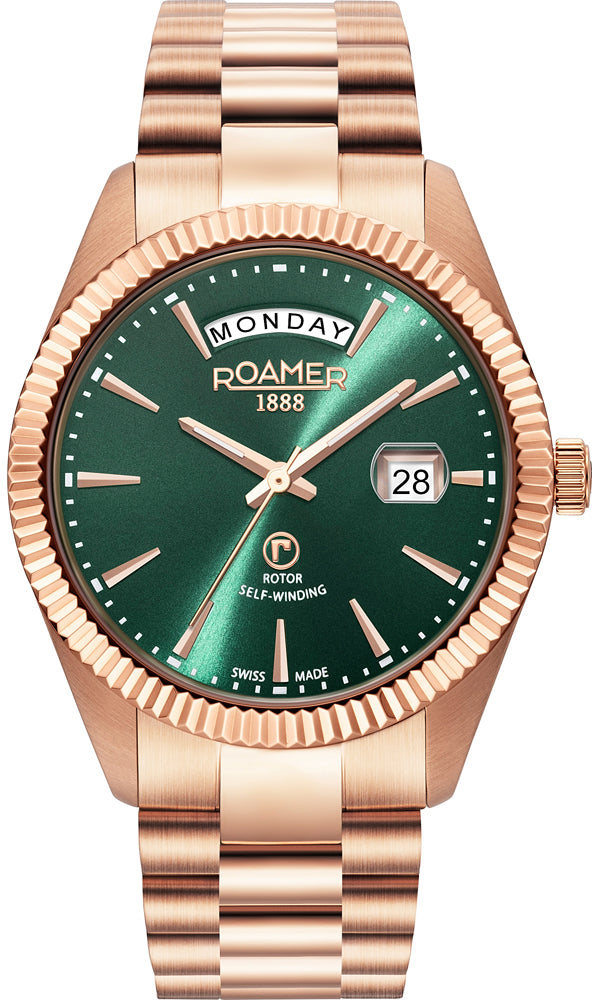 Roamer Primeline Day Date Green