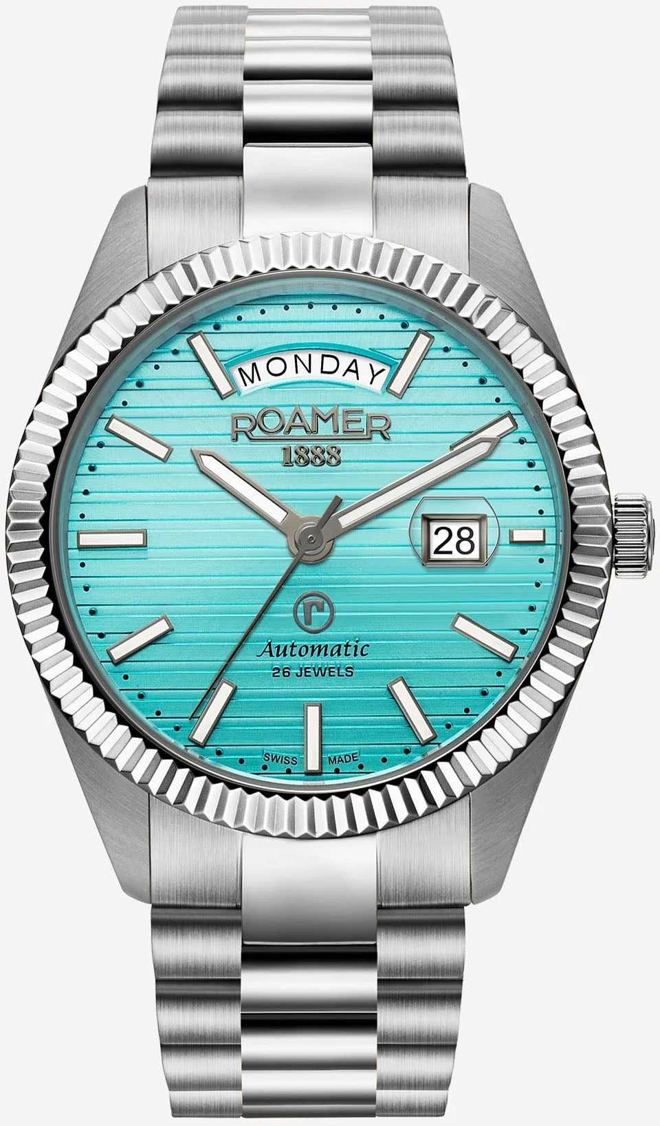 Roamer Primeline Day Date Ii Marine Blue