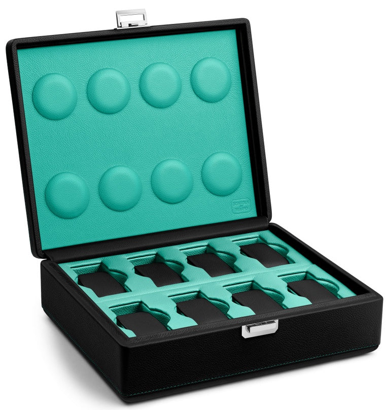 Scatola Del Tempo Watch Case Valigetta 8 Black Blue Tiffany