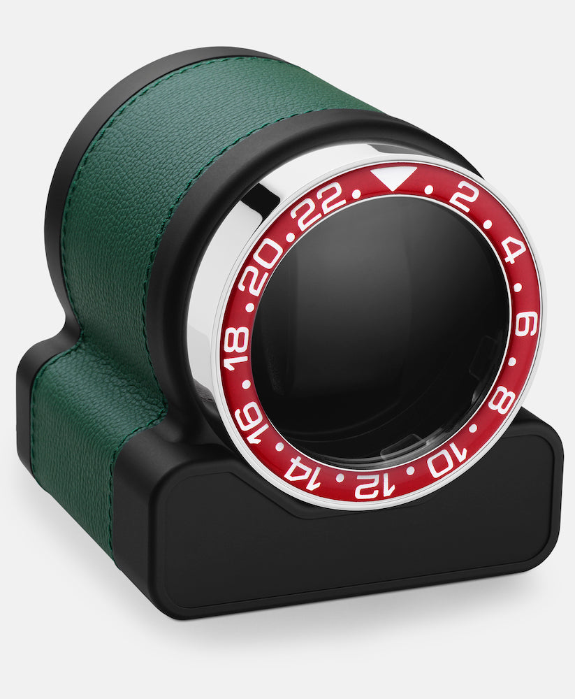 Scatola Del Tempo Watch Winder Rotor One Green Red Bezel