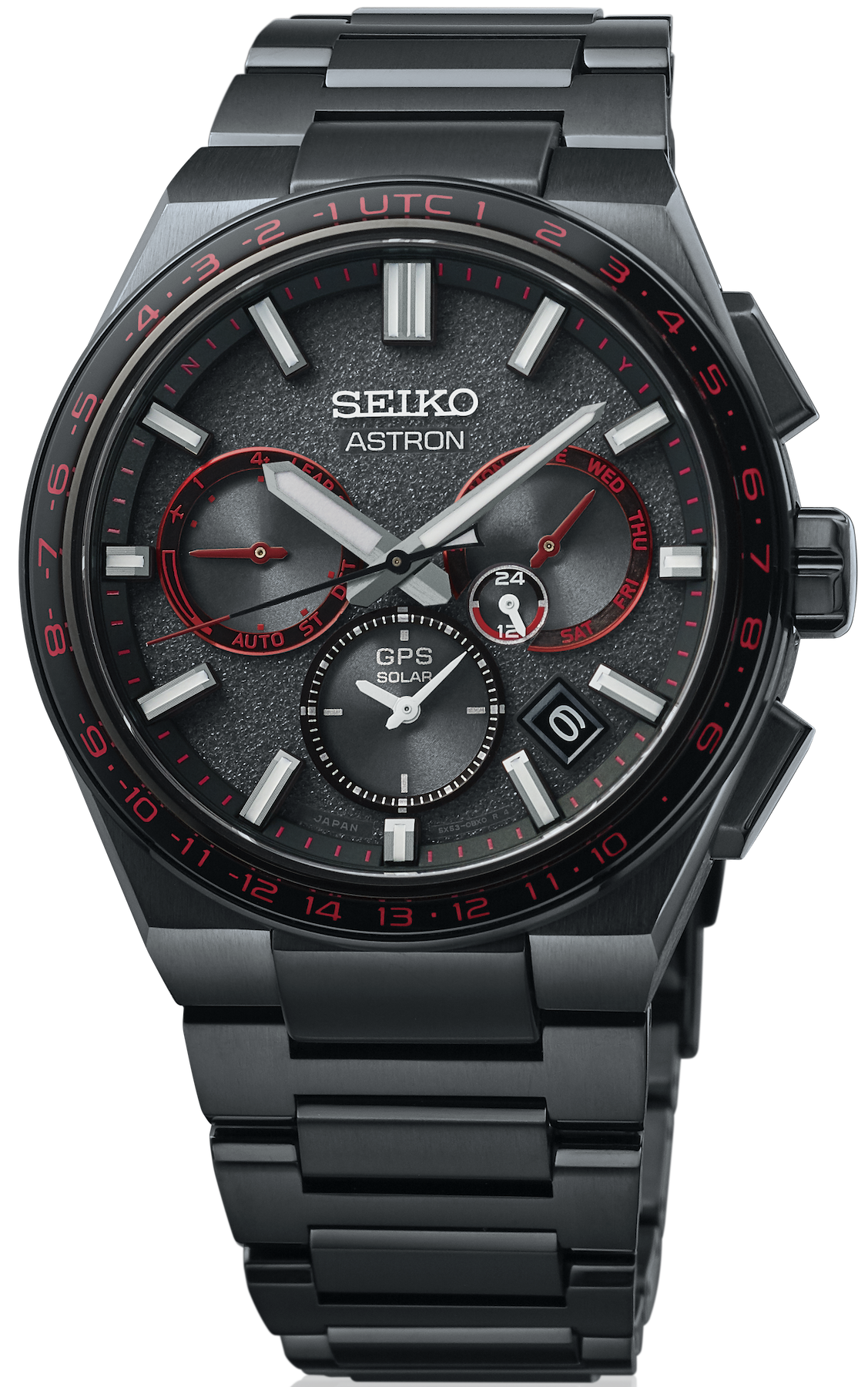 Seiko Astron Gps Solar 5x Dual Time Redshift Limited Edition