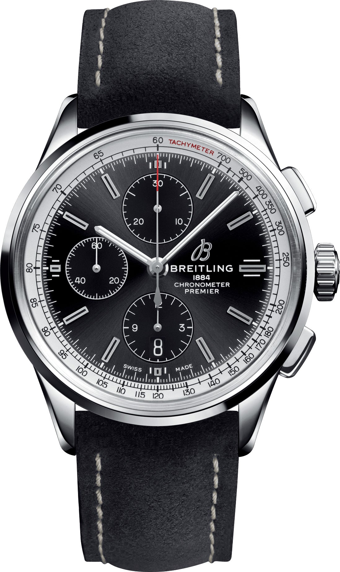 Breitling Watch Premier Chronograph 42 Anthracite Nubuck Tang