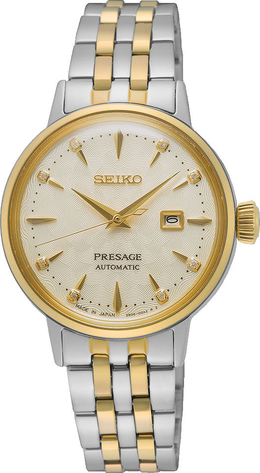 Seiko Presage Cocktail Time White Lady Diamond Twist