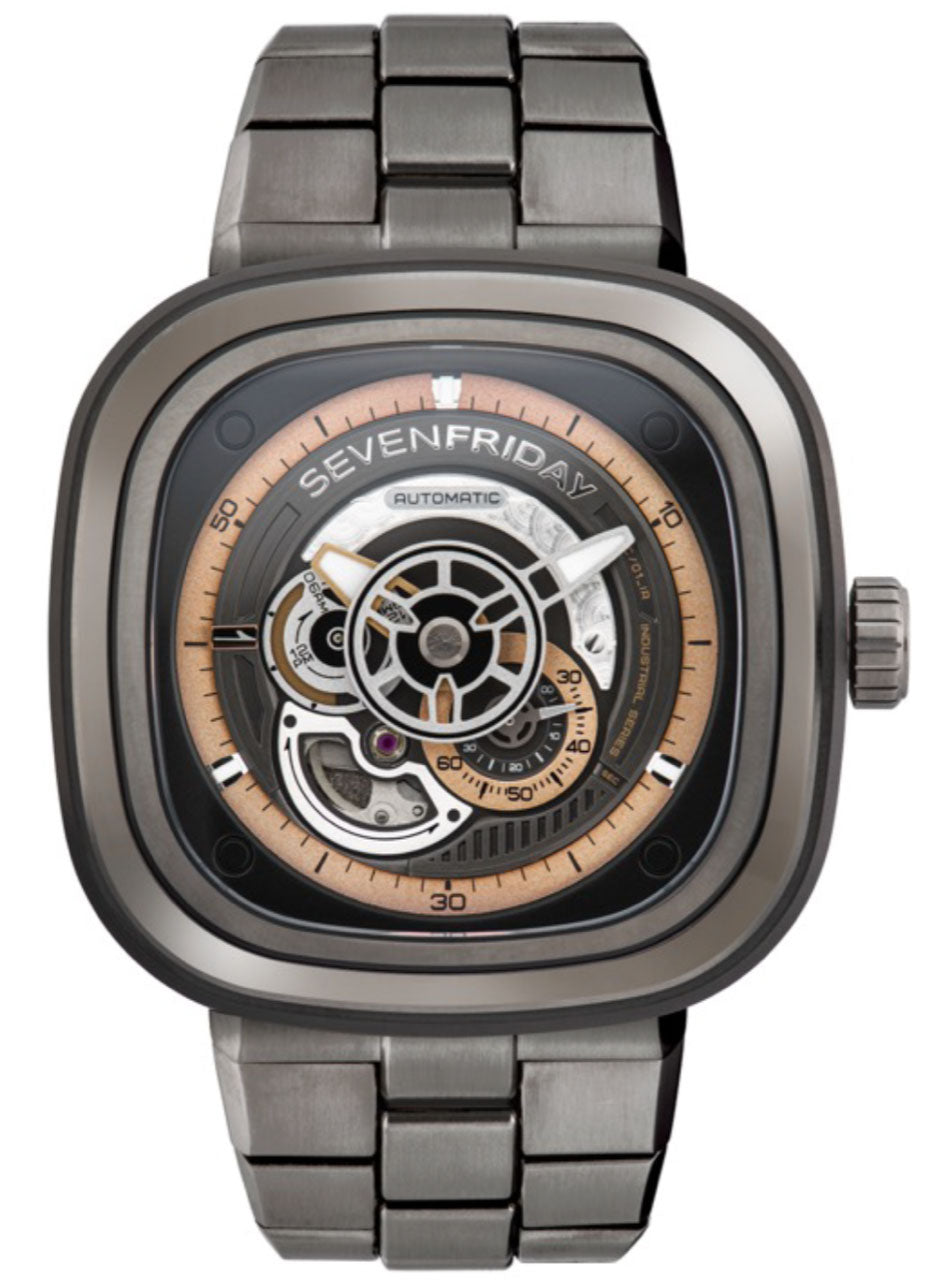 Sevenfriday P2c/01/m Gunmetal Pvd Bracelet