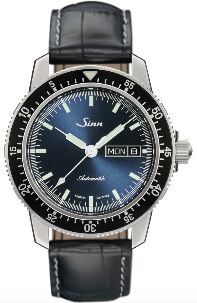 Sinn 104 St Sa I B Alligator Black White Stitch