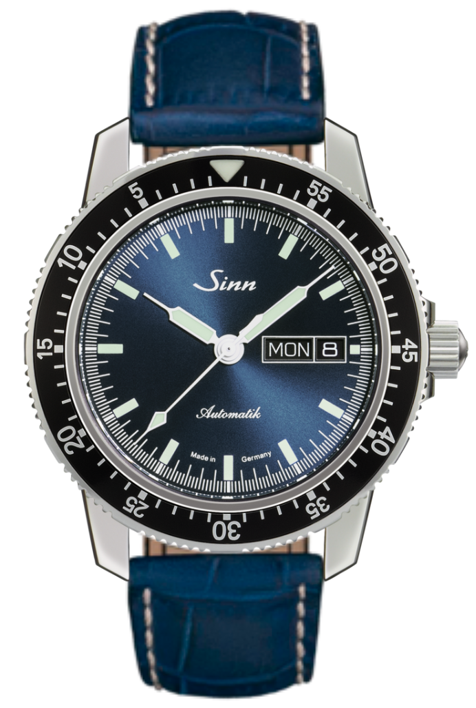 Sinn 104 St Sa I B Alligator Blue White Stitch