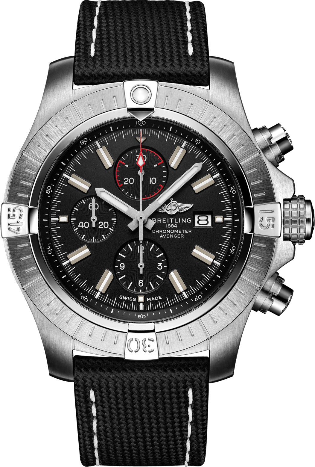 Breitling Watch Super Avenger Chronograph 48 Leather Tang Type