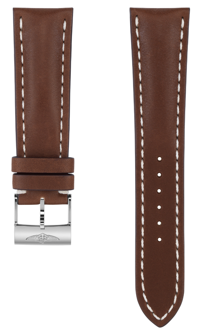 Breitling Strap Old Style Calf Leather 24-20 Brown