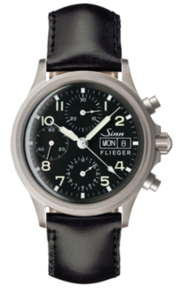 Sinn 356 Pilot Cowhide Black