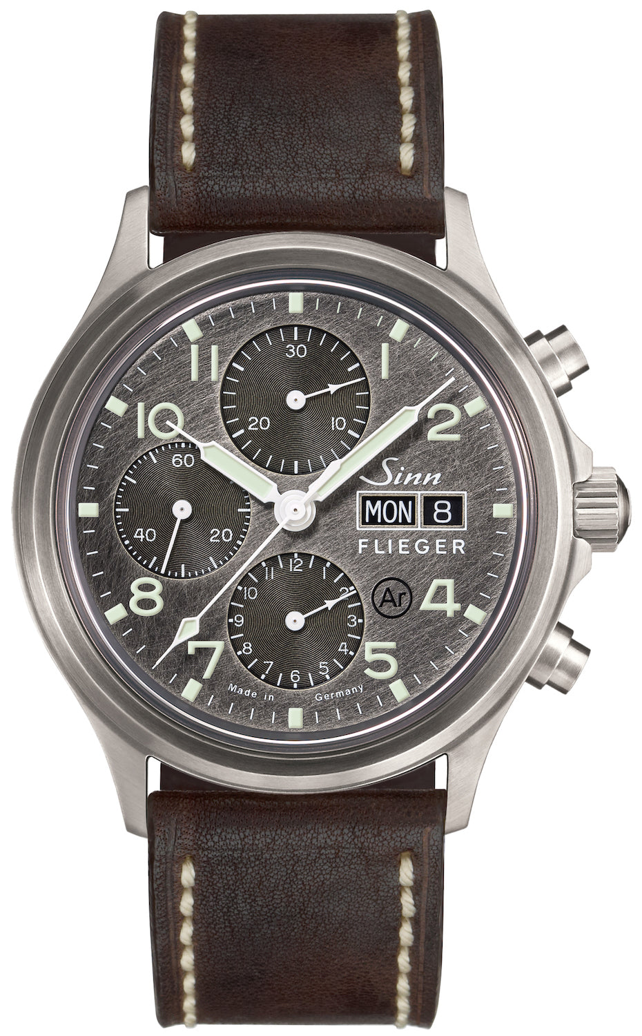 Sinn 358 Sa Pilot Ds Vintage Leather Dark Brown