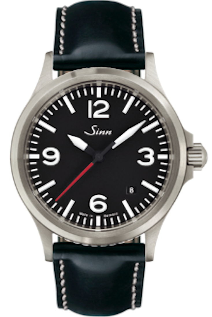 Sinn 556 A Rs Black Cowhide Leather