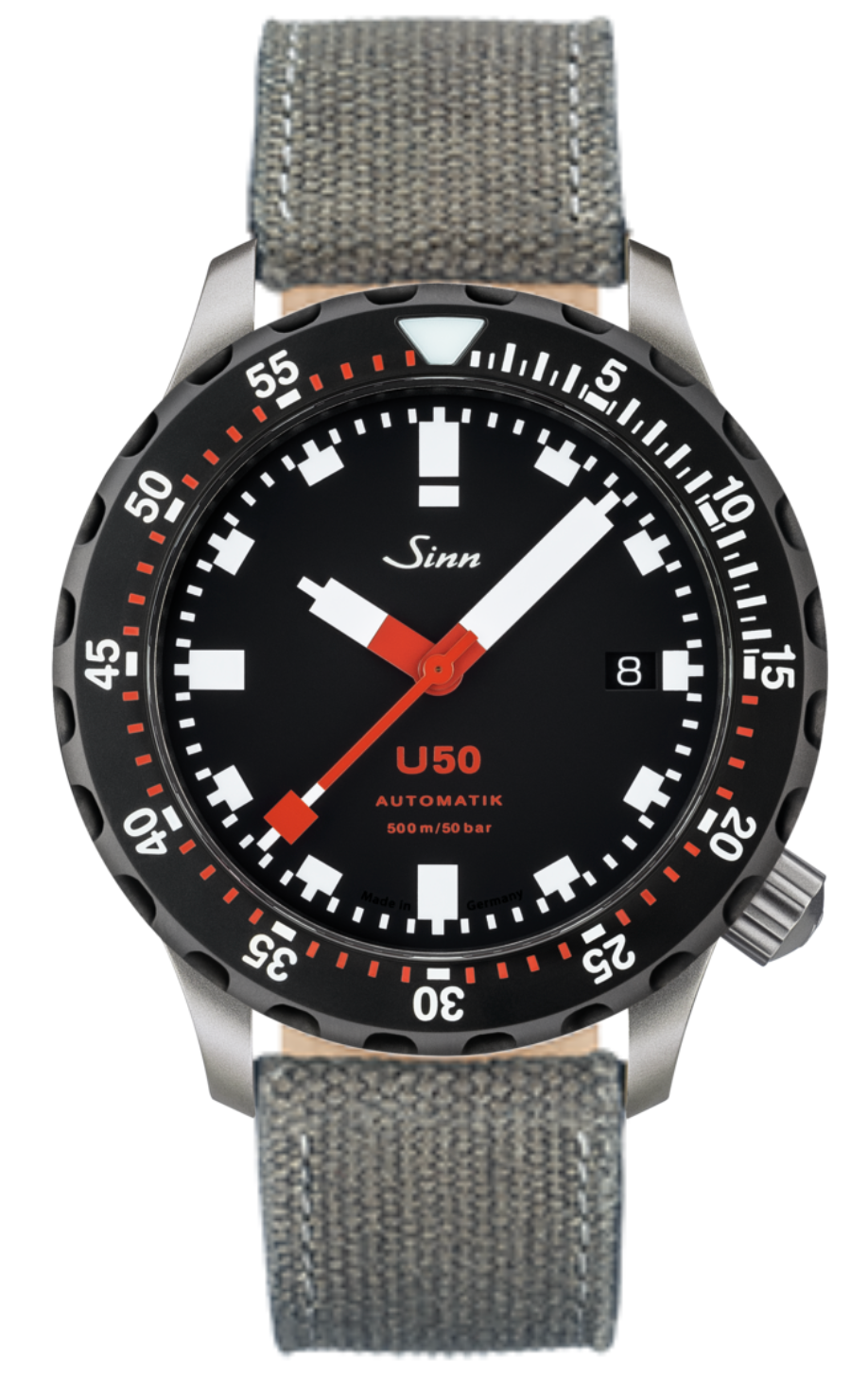 Sinn U50 Sdr Canvas Leather Grey