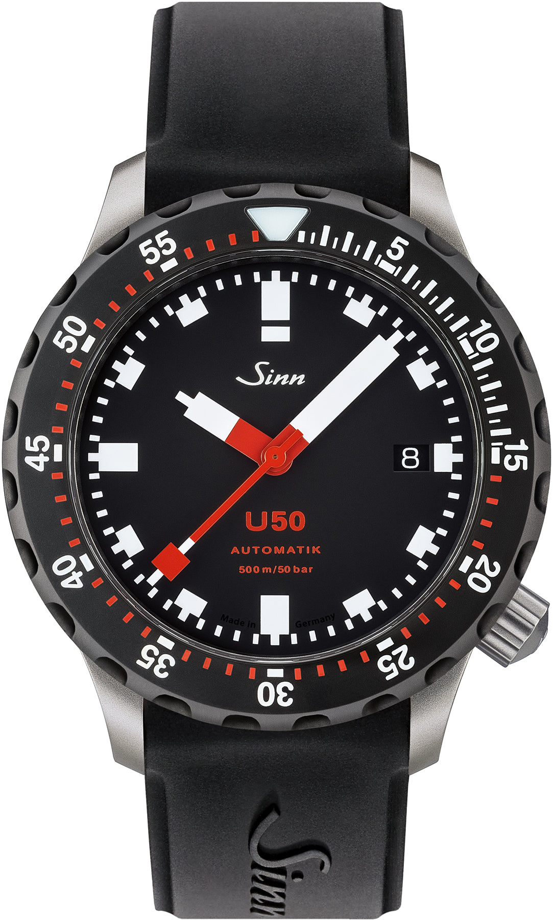 Sinn U50 Sdr Silicone Black