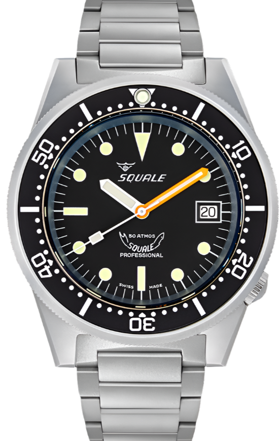 Squale 1521 Black Blasted Bracelet