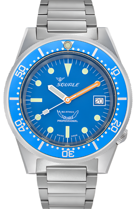 Squale 1521 Blue Blasted Bracelet