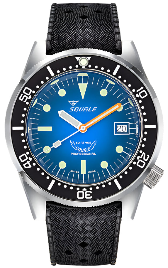 Squale 1521 Blue Ray Rubber