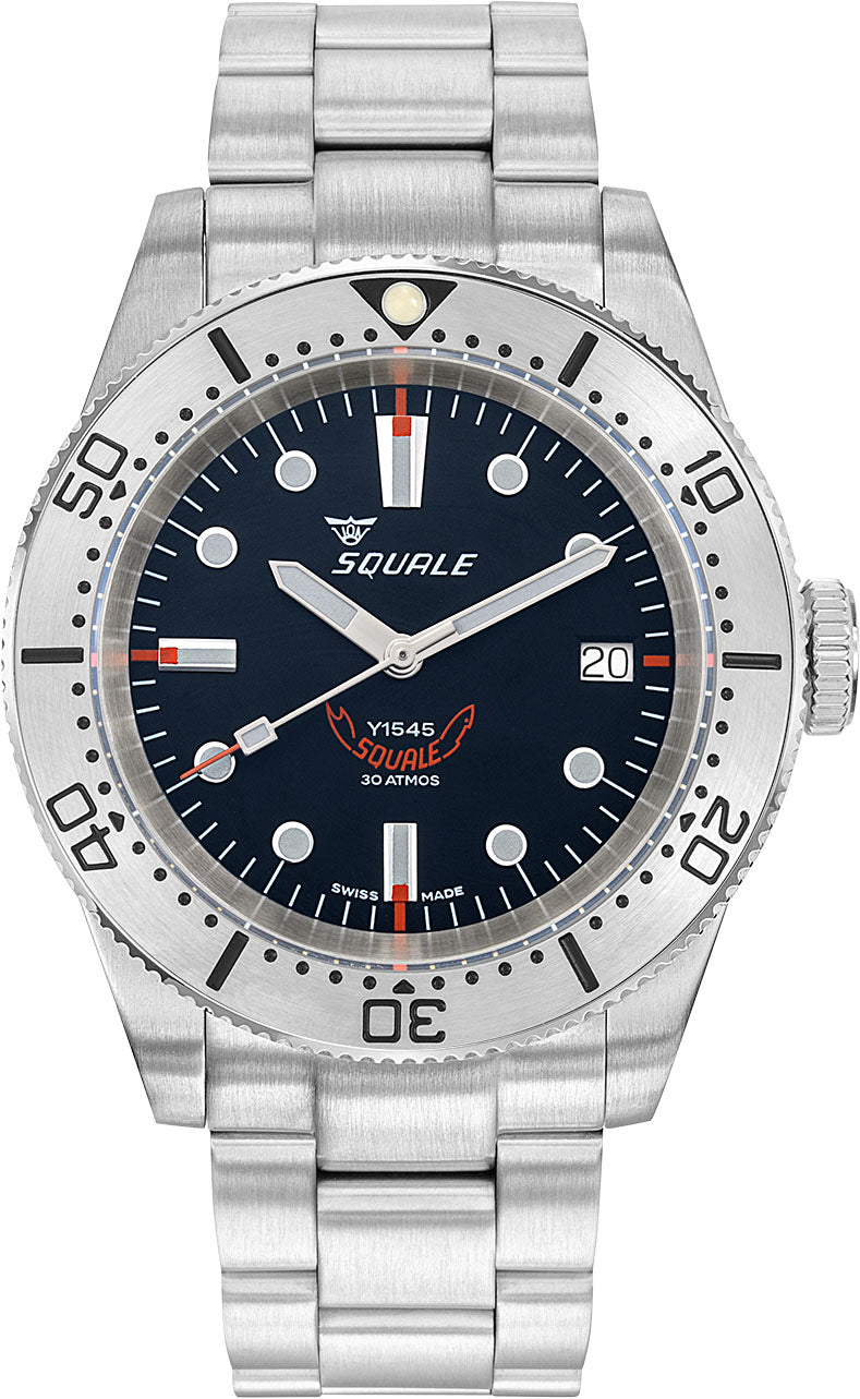 Squale 1545 Steel Black Bracelet