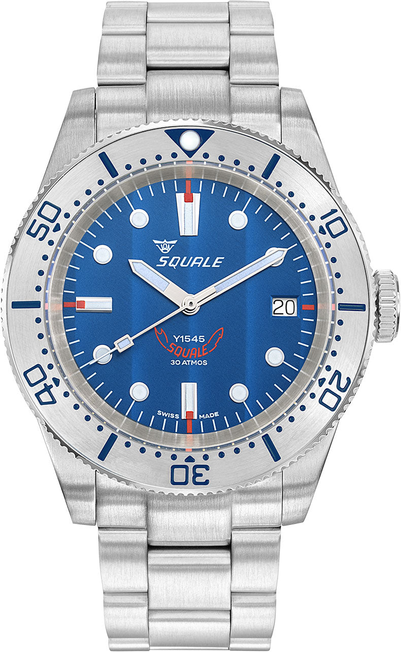 Squale 1545 Steel Blue Bracelet