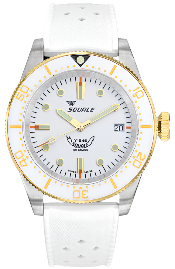 Squale 1545 White Rubber