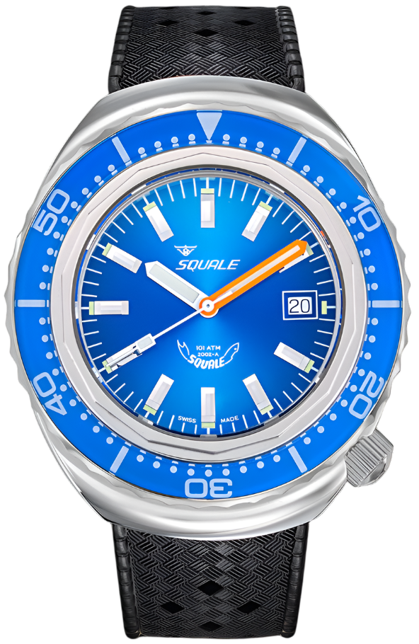 Squale 2002 Blue Rubber