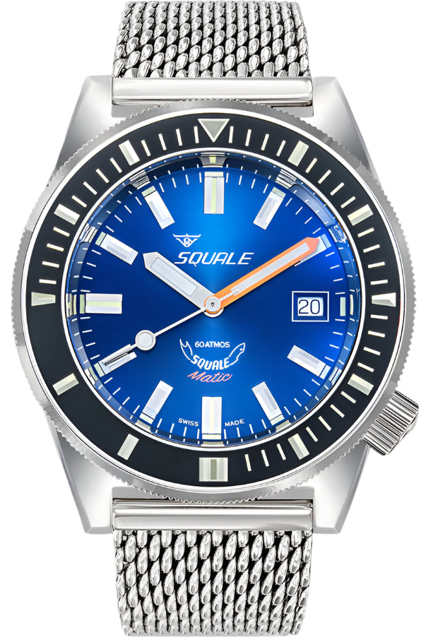 Squale Matic Dark Blue Mesh