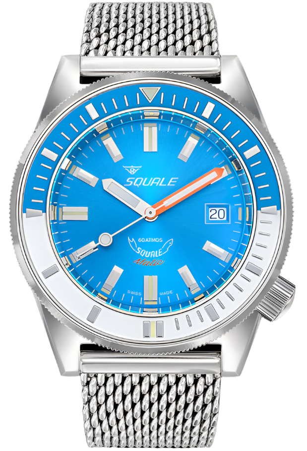 Squale Matic Light Blue Mesh