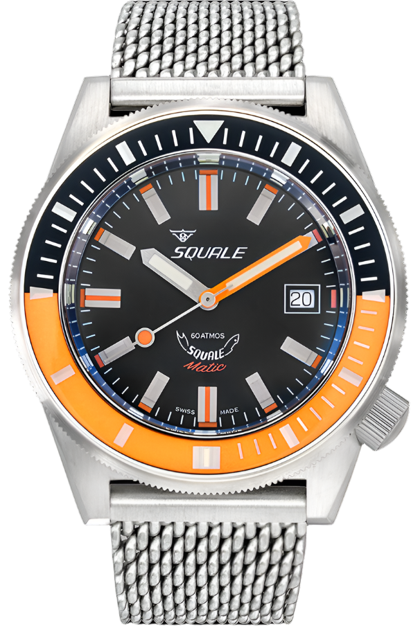 Squale Matic Orange Mesh