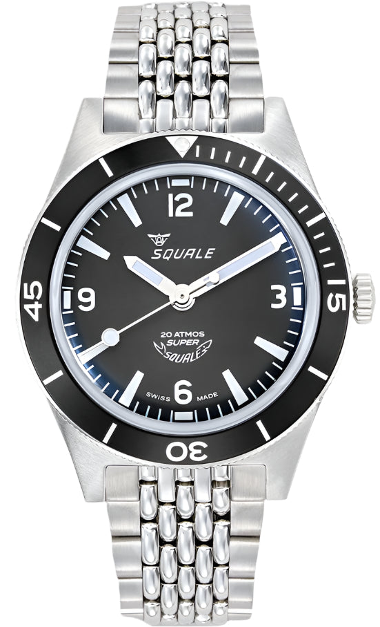 Squale Supersquale Black Bracelet