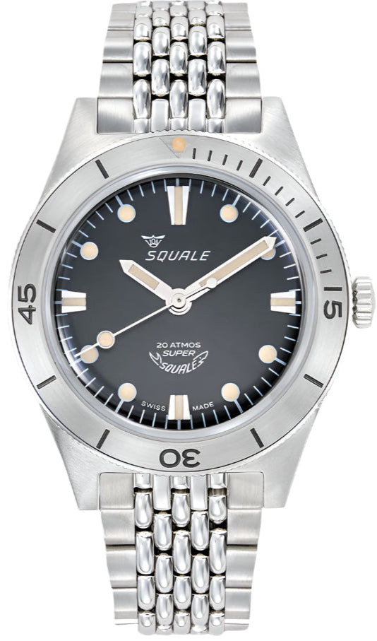 Squale Supersquale Sunray Black Bracelet