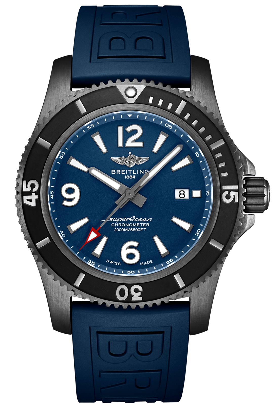 Breitling Watch Superocean Automatic 46 Black Steel Blue