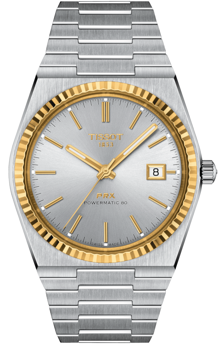 Tissot Prx Powermatic 80 Steel 18k Gold