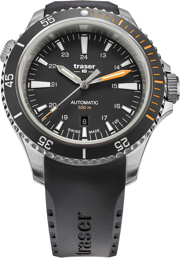 Traser H3 P67 Diver Automatic Black Rubber