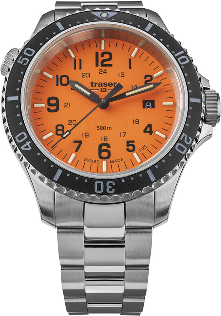 Traser H3 P67 Diver Orange Bracelet