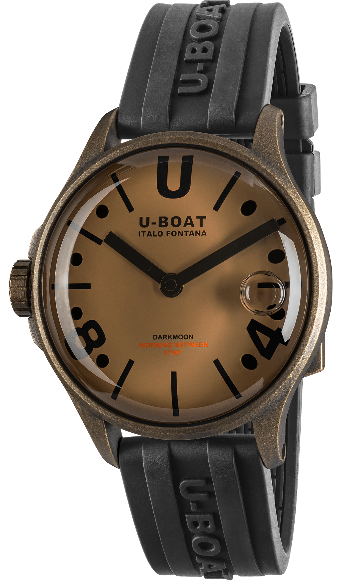 U-boat Darkmoon 40 Brown Black Curve Vintage