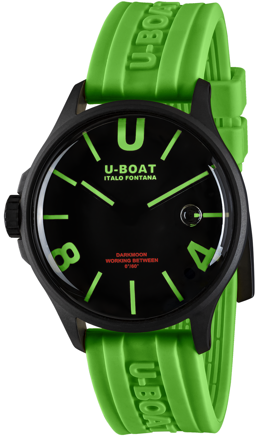 U-boat Darkmoon 44 Black Green Curve Pvd