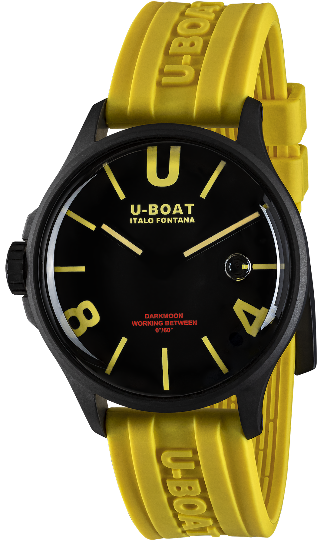 U-boat Darkmoon 44 Black Yellow Curve Pvd