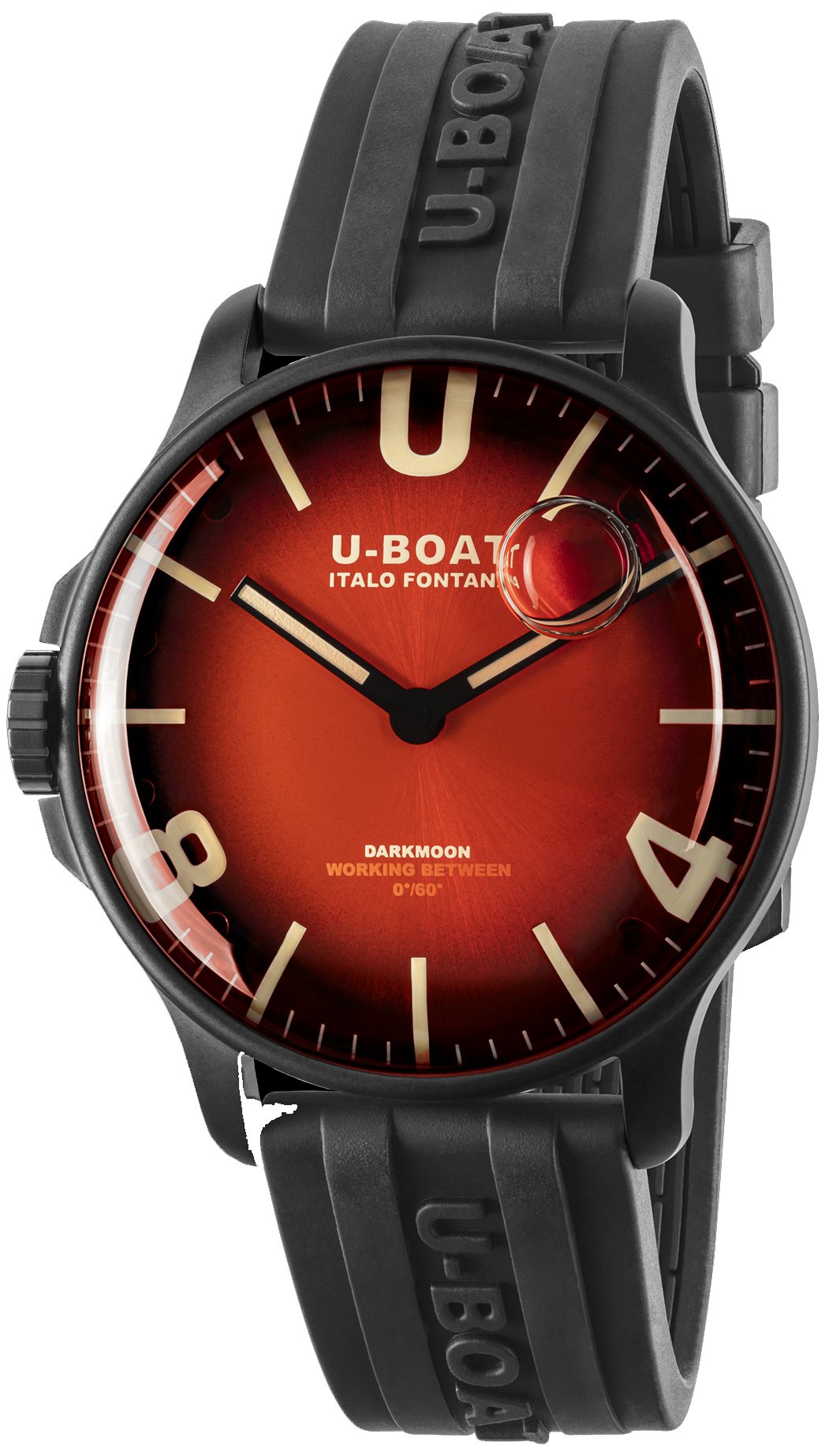 U-boat Darkmoon 44 Cardinal Red Pvd