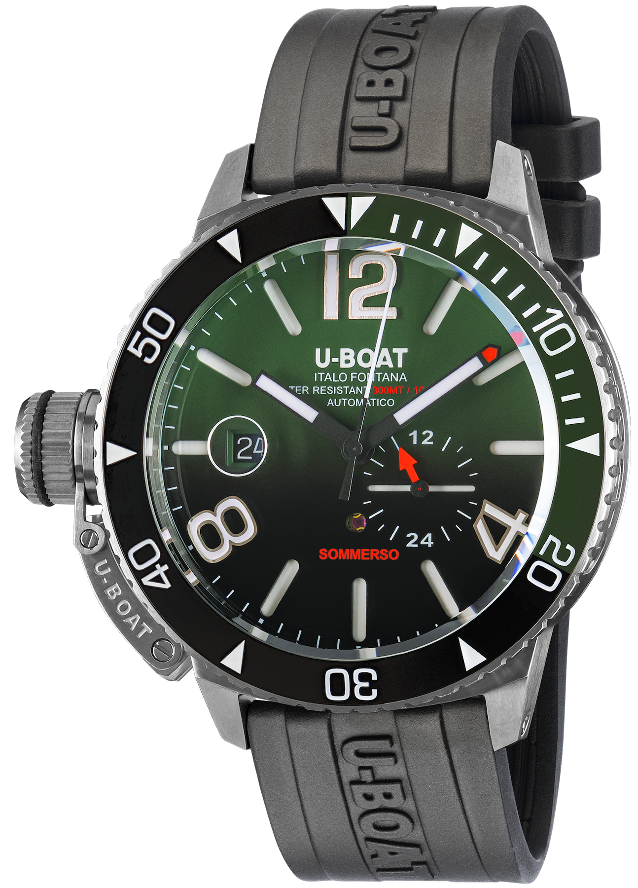 U-boat Sommerso Ghiera Ceramica Bicolore Quadrante Green