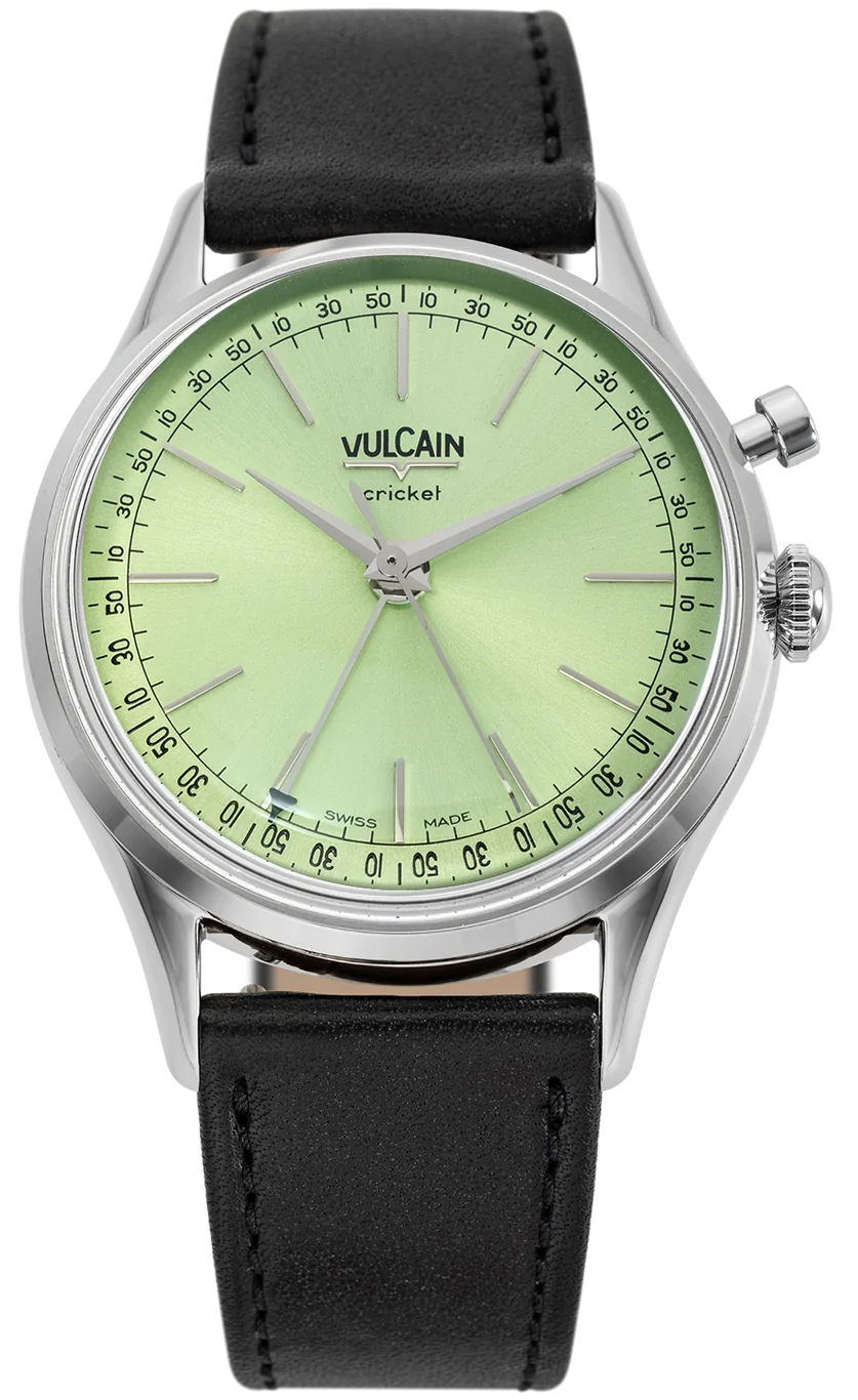 Vulcain Cricket President 36mm Pistachio Green