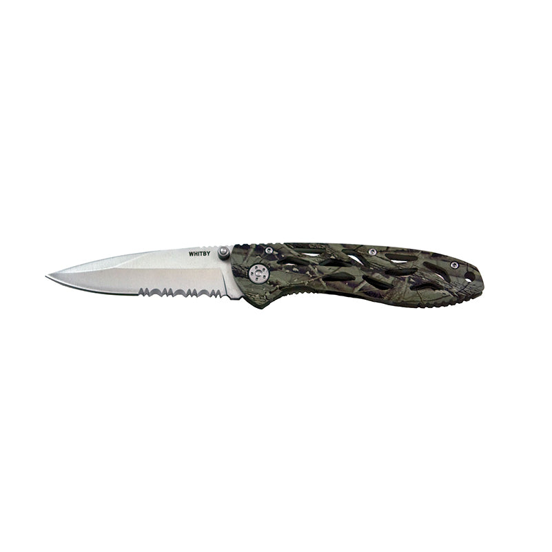 Whitby & Co Camo Lock Knife - Green