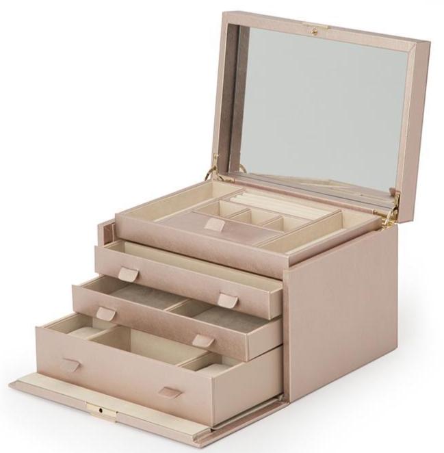 Wolf Jewellery Box Palermo Large Rose Gold - Rose